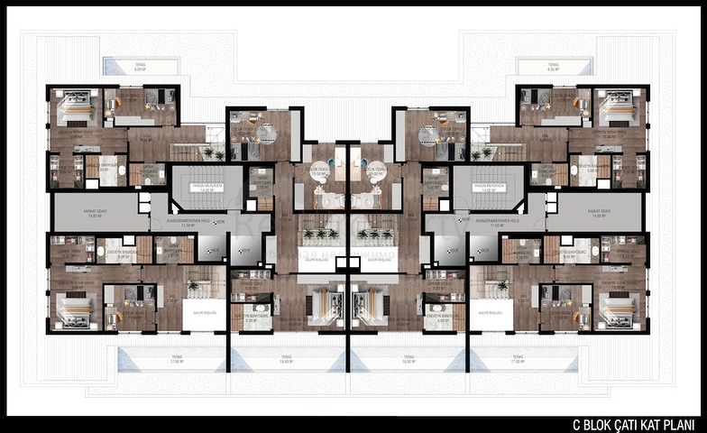 Офф-план проект в районе Унжалы Коньяалты Анталья