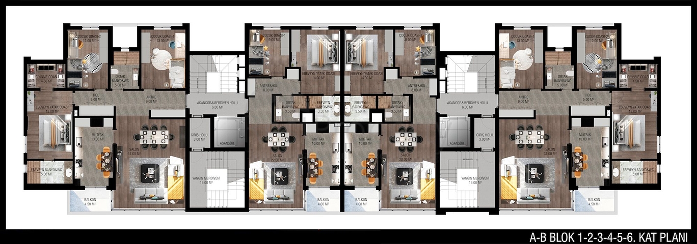 Офф-план проект в районе Унжалы Коньяалты Анталья