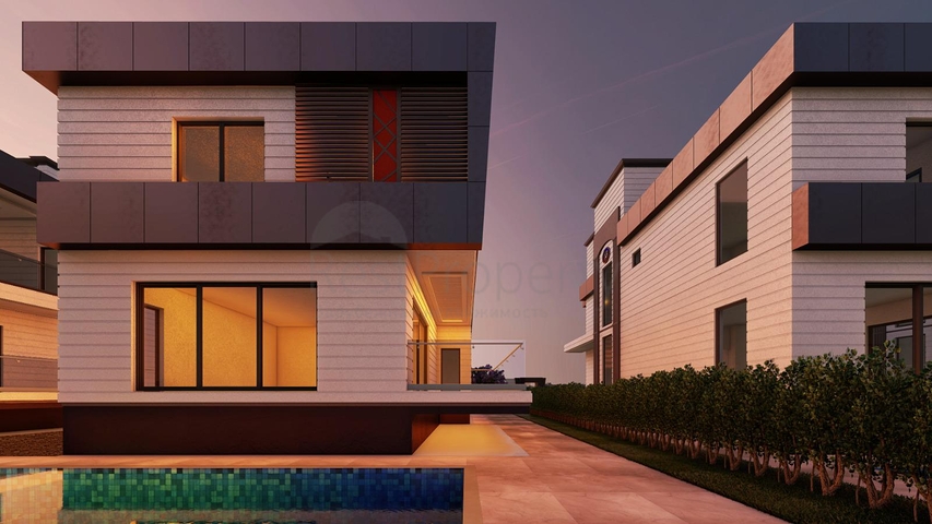 Готовые виллы 3+1 и 5+1 в районе Лара Анталья