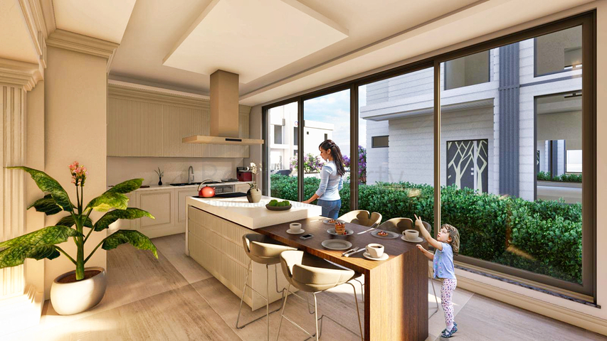 Готовые виллы 3+1 и 5+1 в районе Лара Анталья