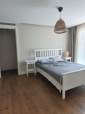 Пентхаус 4+1 в комплексе на первой береговой линии в красивой бухте Кючюкбюк, Бодрум