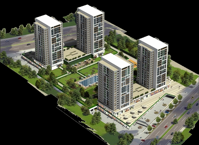 Элитный проект Бейликдюзю с панорамным видом на Мраморное море