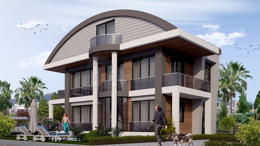 Виллы 4+1 с собственным бассейном в Кадрие Белеке