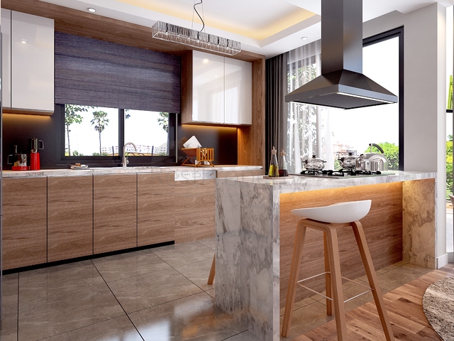 Виллы 4+1 с собственным бассейном в Кадрие Белеке