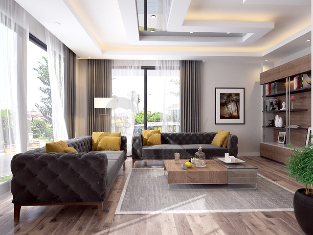 Виллы 4+1 с собственным бассейном в Кадрие Белеке