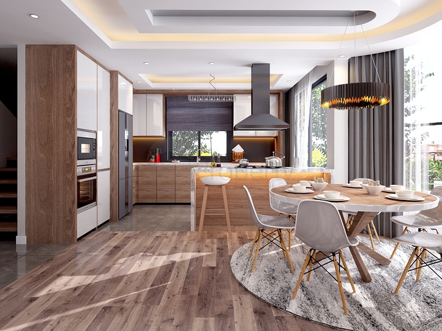 Виллы 4+1 с собственным бассейном в Кадрие Белеке