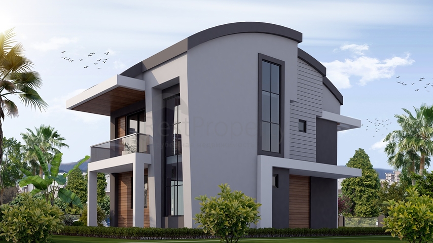 Виллы 4+1 с собственным бассейном в Кадрие Белеке