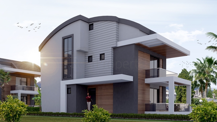 Виллы 4+1 с собственным бассейном в Кадрие Белеке