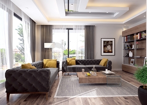 Виллы 4+1 с собственным бассейном в Кадрие Белеке