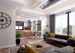 Виллы 4+1 с собственным бассейном в Кадрие Белеке