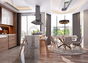 Виллы 4+1 с собственным бассейном в Кадрие Белеке