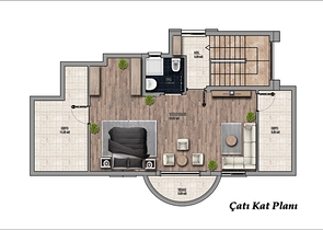 Виллы 4+1 с собственным бассейном в Кадрие Белеке