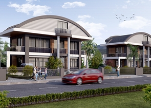 Виллы 4+1 с собственным бассейном в Кадрие Белеке