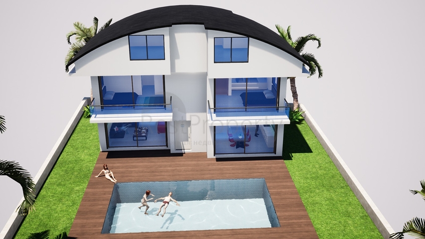 Отдельностоящая вилла 4+1 с собственным бассейном в Белеке