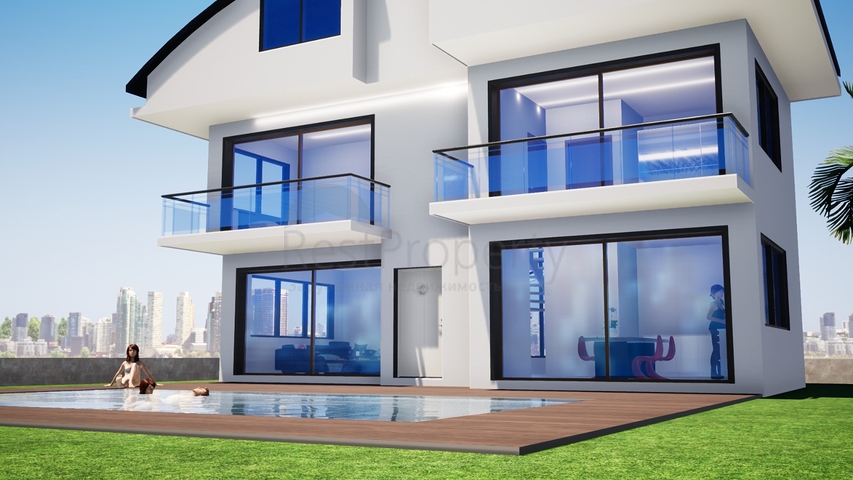 Отдельностоящая вилла 4+1 с собственным бассейном в Белеке