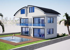 Отдельностоящая вилла 4+1 с собственным бассейном в Белеке