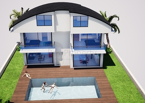 Отдельностоящая вилла 4+1 с собственным бассейном в Белеке