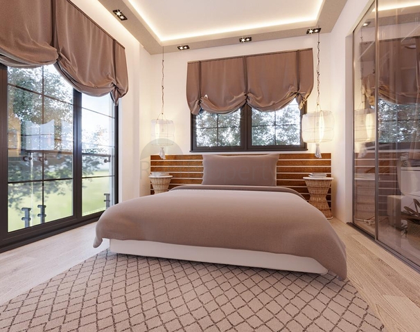 Виллы 4+1 с личным бассейном в Кадрие Белеке 