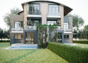 Виллы 4+1 с личным бассейном в Кадрие Белеке 