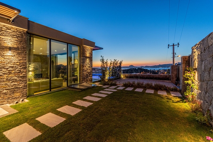 Вилла проект на элитной возвышенности Бодрума !