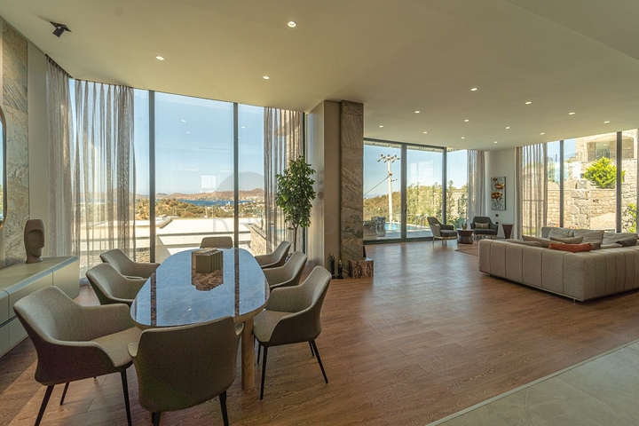 Вилла проект на элитной возвышенности Бодрума !