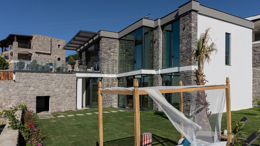 Вилла проект на элитной возвышенности Бодрума !