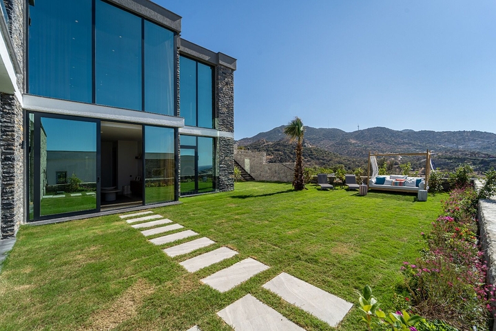 Вилла проект на элитной возвышенности Бодрума !