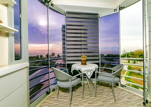 Квартира 3+1 с видом на море в районе Лара Анталья