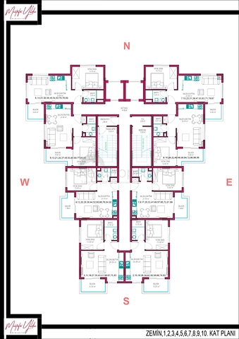 Квартиры в новом комплексе в Махмутларе