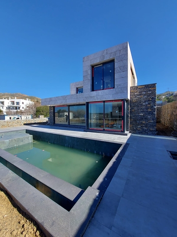 Строится комфортная вилла - проект в семейном районе Бодрума!