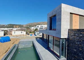 Строится комфортная вилла - проект в семейном районе Бодрума!