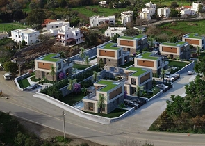 Строится комфортная вилла - проект в семейном районе Бодрума!