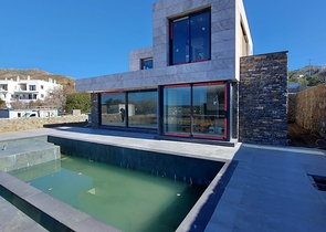 Строится комфортная вилла - проект в семейном районе Бодрума!