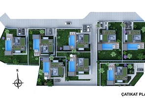 Строится комфортная вилла - проект в семейном районе Бодрума!