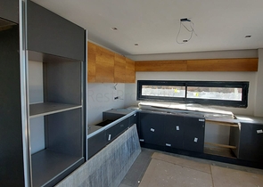 Строится комфортная вилла - проект в семейном районе Бодрума!