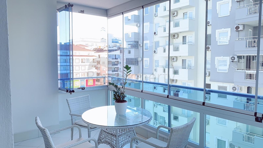 Меблированная квартира планировки 1+1 в районе Махмутлар