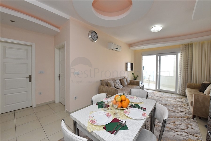 Меблированная квартира планировки 1+1 в районе Махмутлар