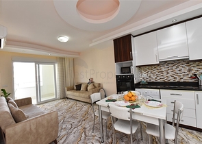 Меблированная квартира планировки 1+1 в районе Махмутлар