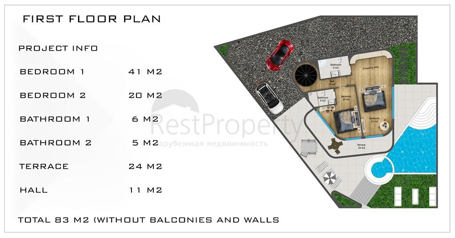 Новый проект вилл в Каргыджаке