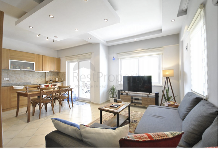 Квартира 2+1 с мебелью в Чамьюва Кемере 500 м до моря