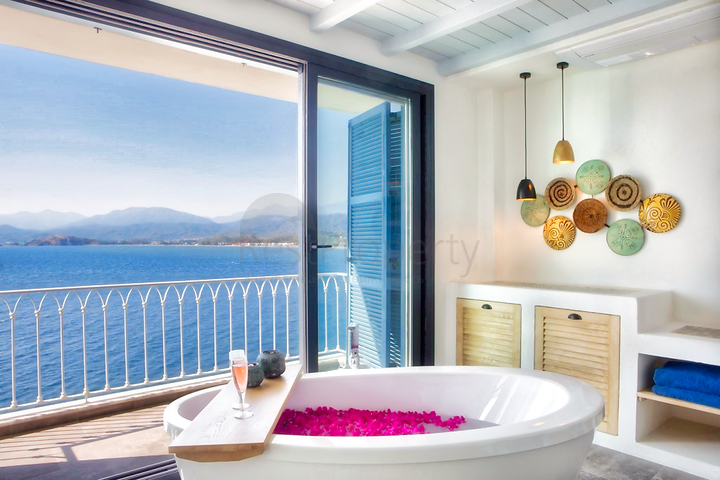 Элитная вилла 4+1 с мебелью с видом на Средиземное море