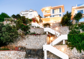 Элитная вилла 4+1 с мебелью с видом на Средиземное море