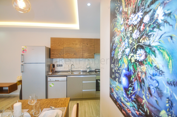 Квартира 1+1 в комплексе в Чалыше в пешей доступности к морю