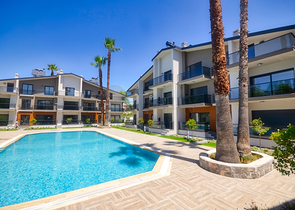 Квартира 1+1 в комплексе в Чалыше в пешей доступности к морю