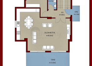 Инвестиционный проект виллы 4+1 в Фетхие Чалыше
