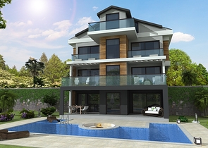 Отдельностоящие виллы 4+1 в Геджеке Фетхие