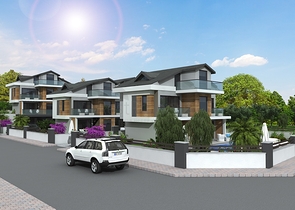 Отдельностоящие виллы 4+1 в Геджеке Фетхие