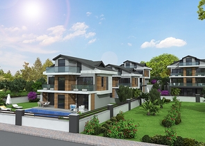 Отдельностоящие виллы 4+1 в Геджеке Фетхие