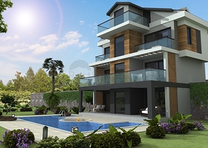 Отдельностоящие виллы 4+1 в Геджеке Фетхие