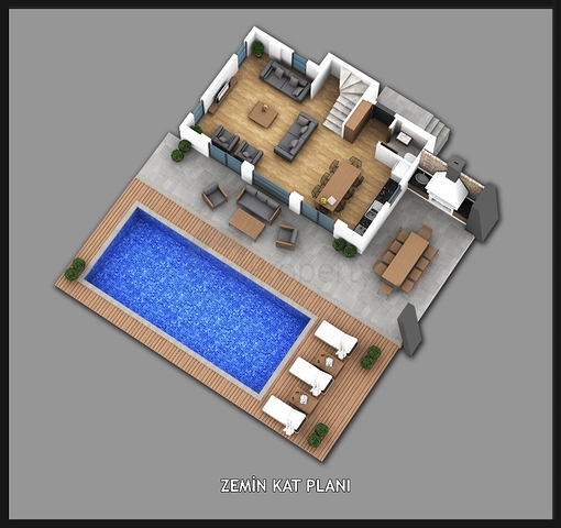 Просторная вилла 4+1 в Оваджике Фетхие